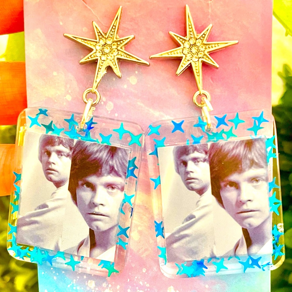 Luke Skywalker Acrylic Dangle Earrings